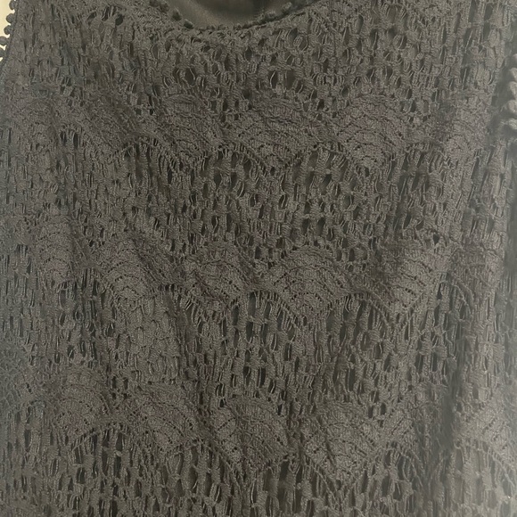 Mlle Gabrielle Black Lace Midi Dress - Picture 2 of 4